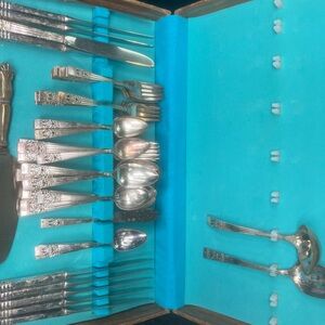 Ornate Silver Flatware Set by Community
